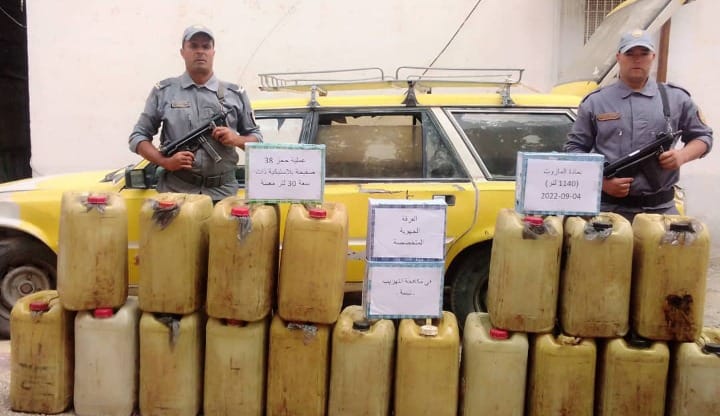 جانب من عملية الجمارك بتبسة