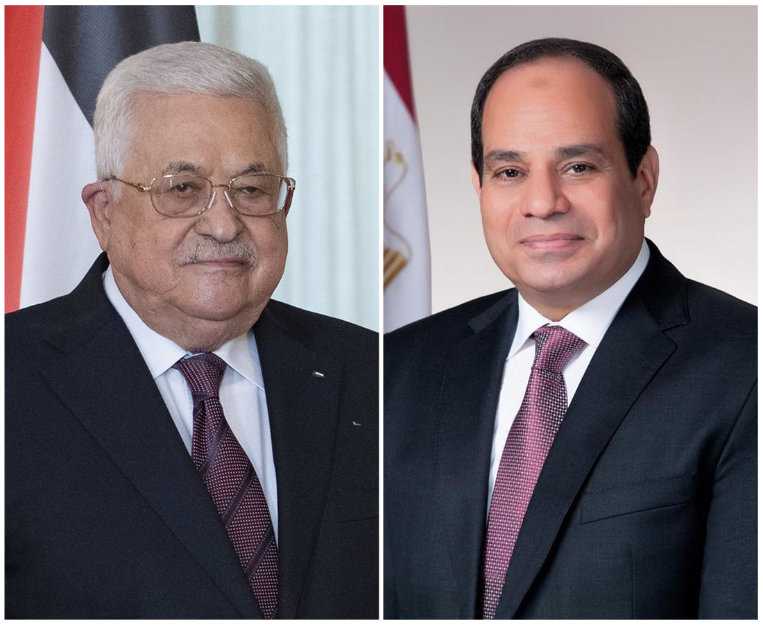 Mahmoud Abbas et Abdel-Fattah Al-Sissi