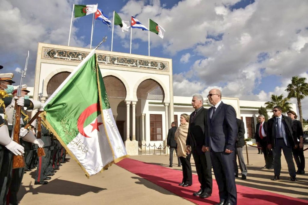Miguel Díaz-Canel, président cubain quitte Alger