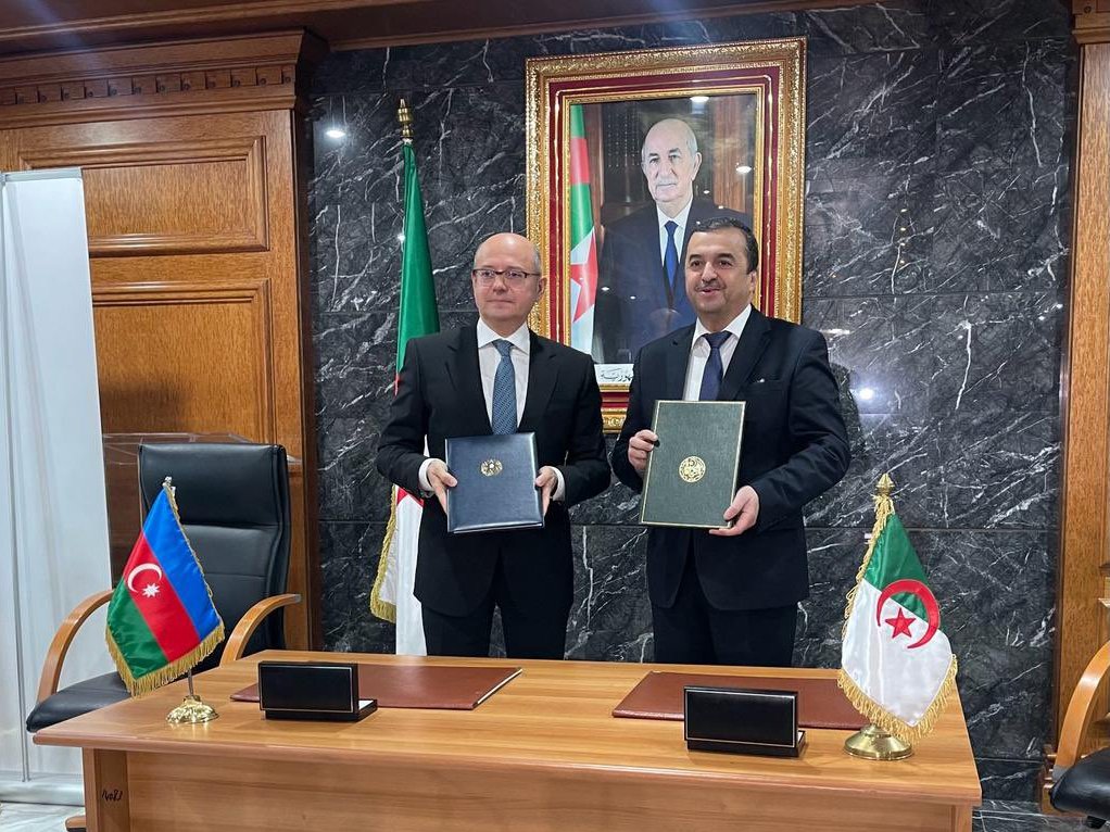 Algérie-Azerbaïdjan: signature d'un mémorandum d'entente de coopération