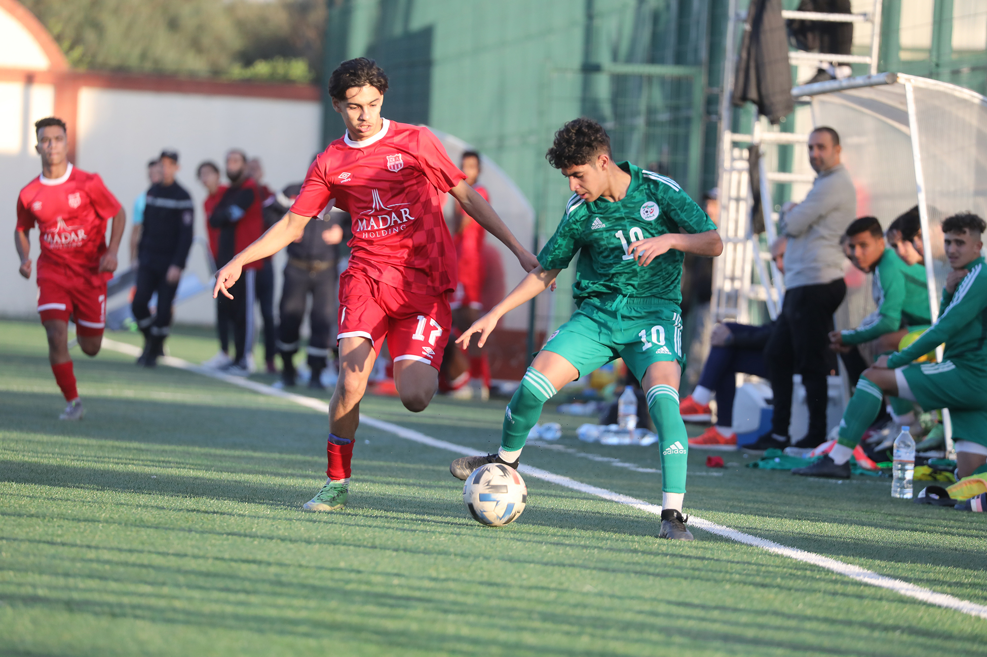 جانب من ودية منتخب الأشبال أمام أواسط شباب بلوزداد