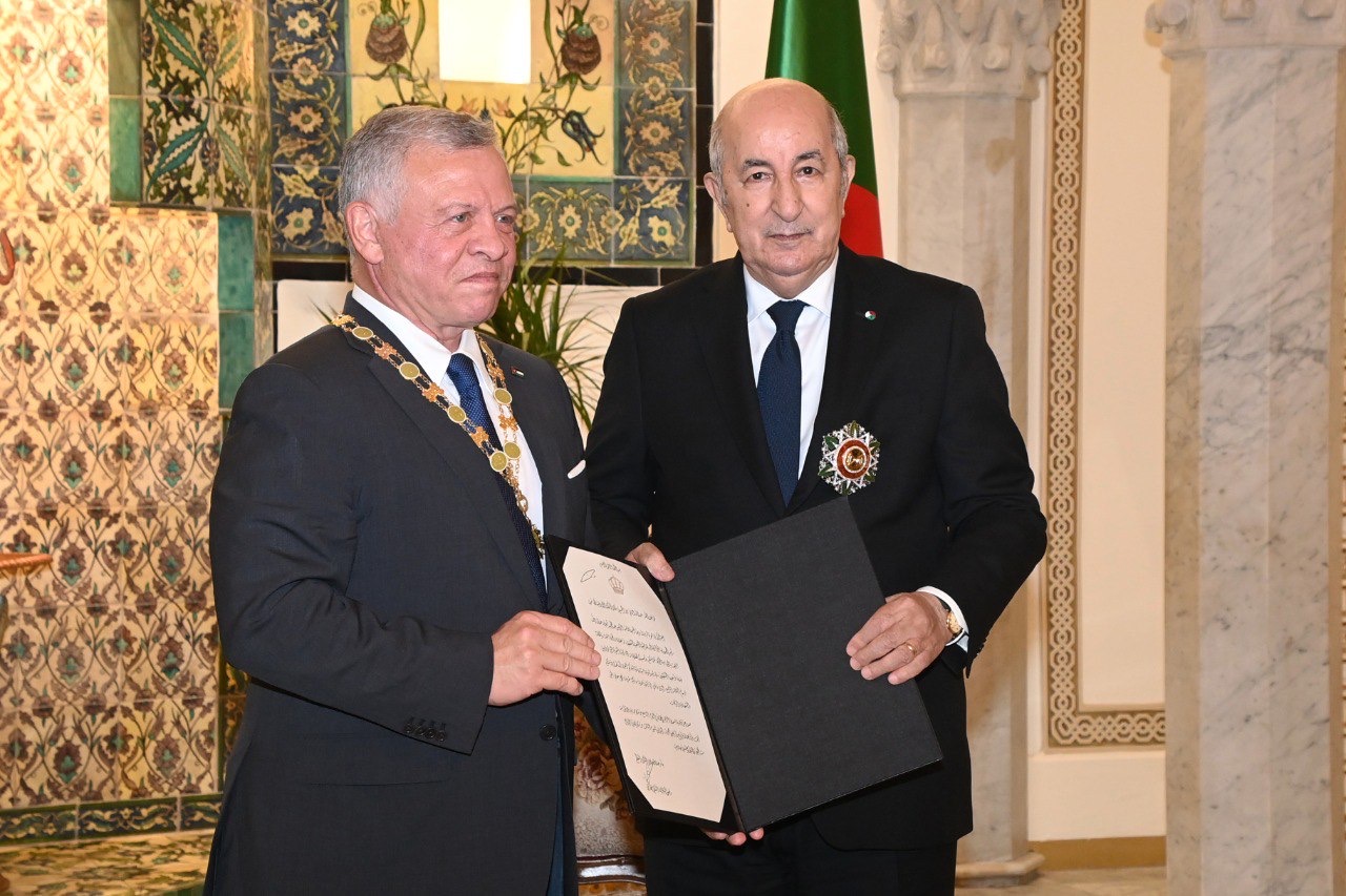 الرئيس تبون وملك الأردن