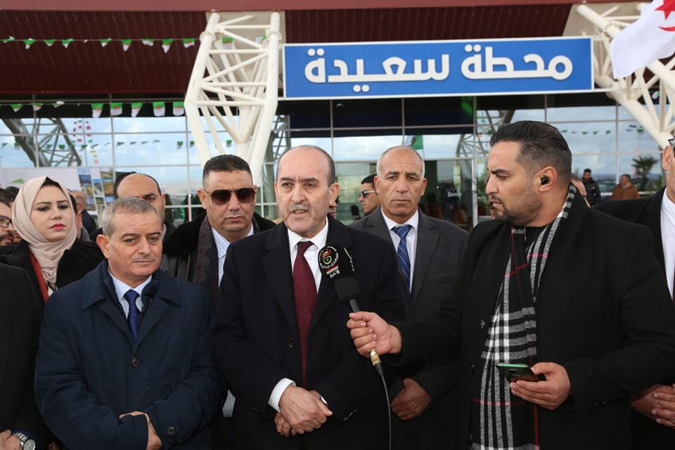 وزير النقل يدشن خط السكة الحديدية الرابط ما بين سعيدة-فرندة