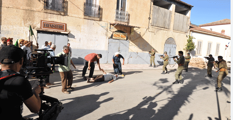 لقطة تصويرية لمشهد من فيلم زيغود يوسف بقسنطينة