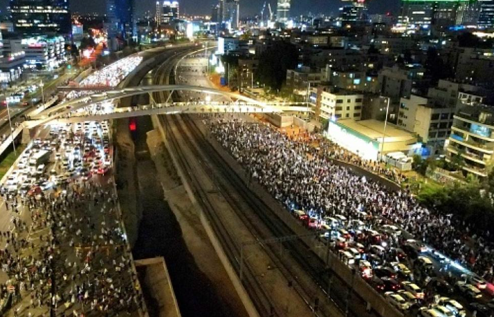 احتجاجات داخل الكيان الصهيوني