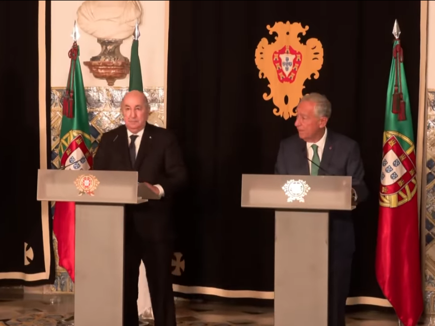 الرئيسان الجزائري والبرتغالي