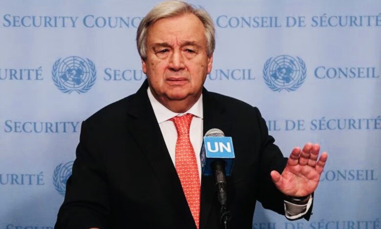 أنطونيو غوتيريش الأمين العام للأمم المتحدة