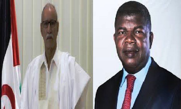 الرئيس الأنغولي ورئيس الجمهورية الصحراوية