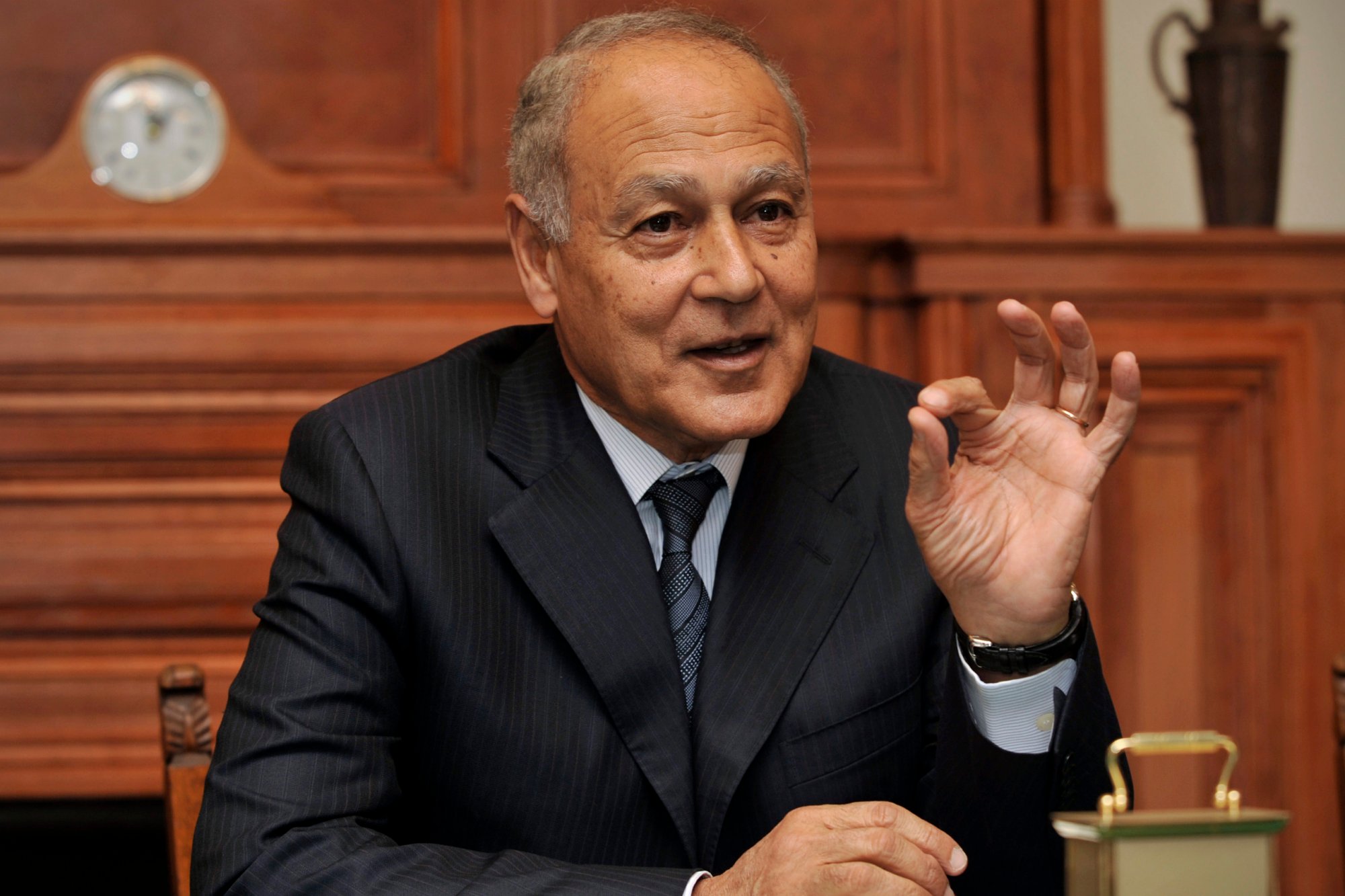 Ahmed Aboul Gheit, secrétaire général de la Ligue arabe