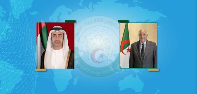 وزير الخارجية الإماراتي يهنئ السيد عطاف بمناسبة انتخاب الجزائر عضوا غير دائم بمجلس الأمن