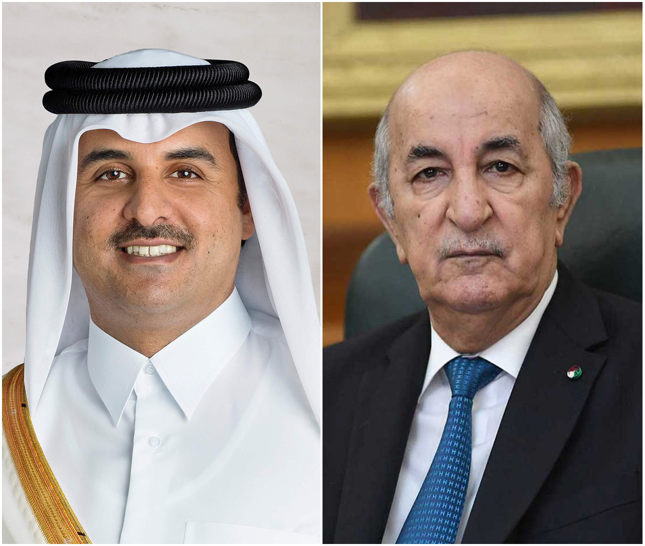 رئيس الجمهورية وأمير قطر