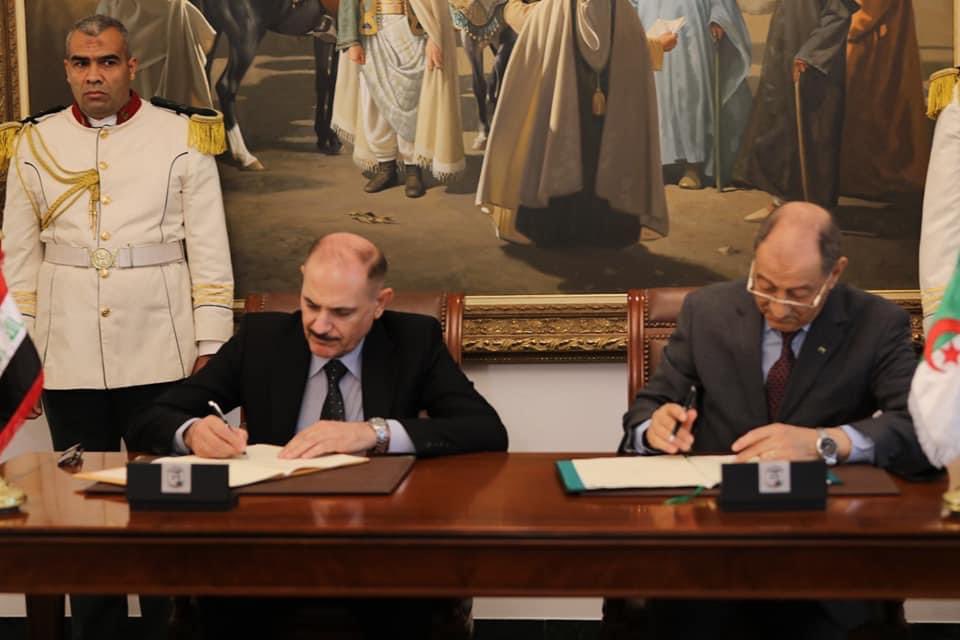 توقيع مذكرة تفاهم بين المحكمتين الدستوريتين للجزائر والعراق
