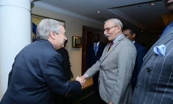 الرئيس الصحراوي والأمين العام الأممي