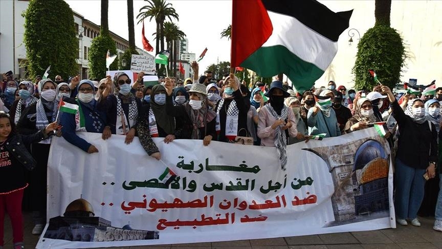 توالي ردود الفعل المغربية الرافضة لزيارة نتنياهو إلى الرباط الجبهة المغربية لدعم فلسطين وضد التطبيع