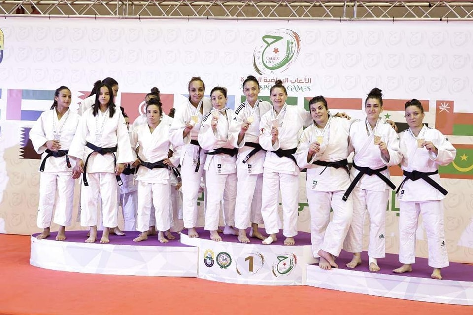 تتويج منتخب الجزائر للجيدو سيدات بالذهب