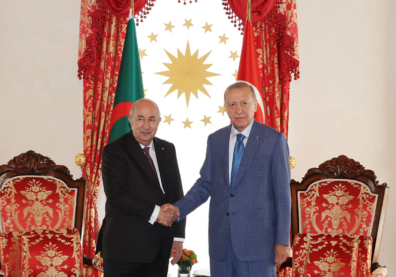 رئيس الجمهورية يستقبل من قبل نظيره التركي