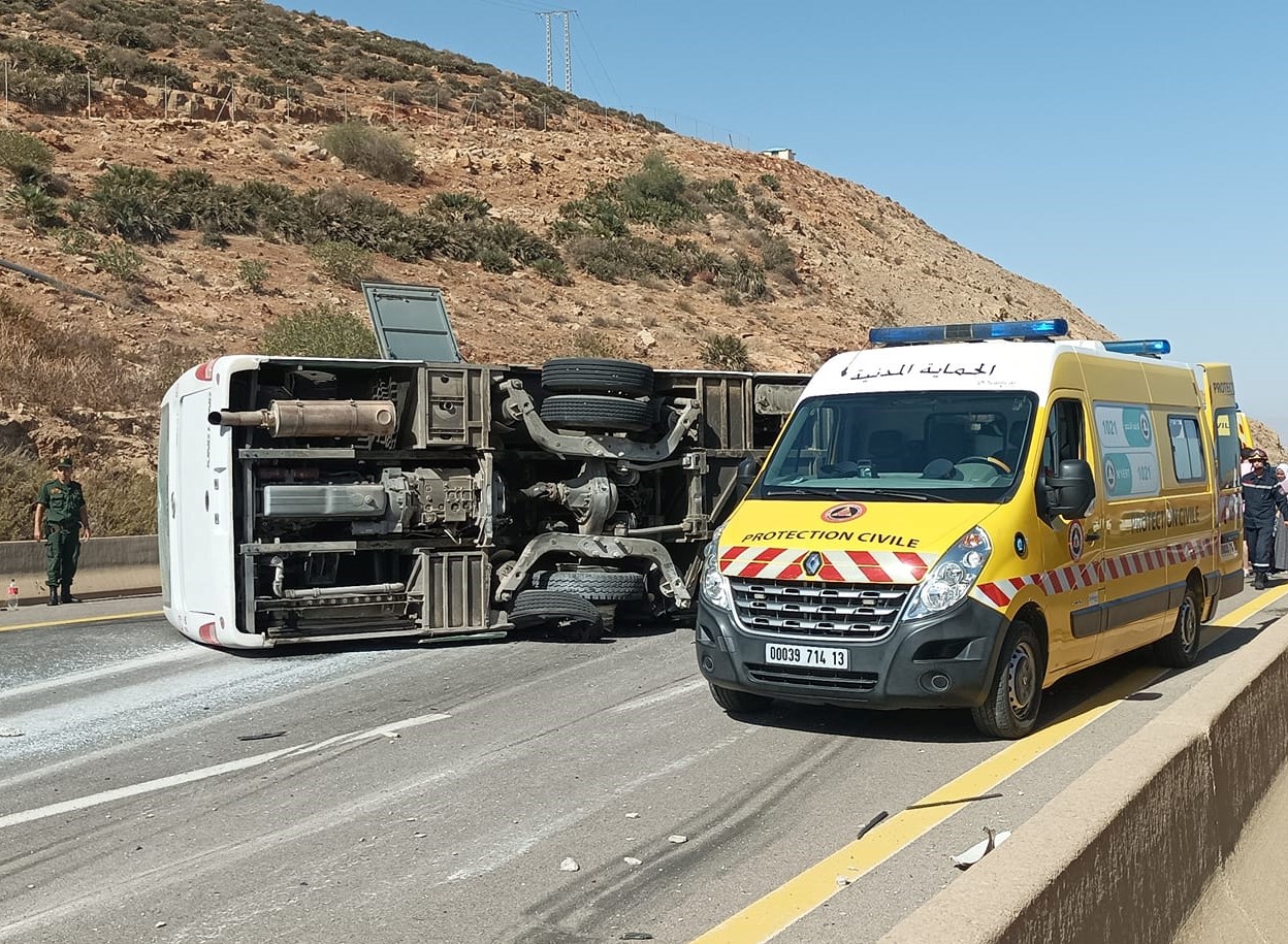 انحراف حافلة تلمسان