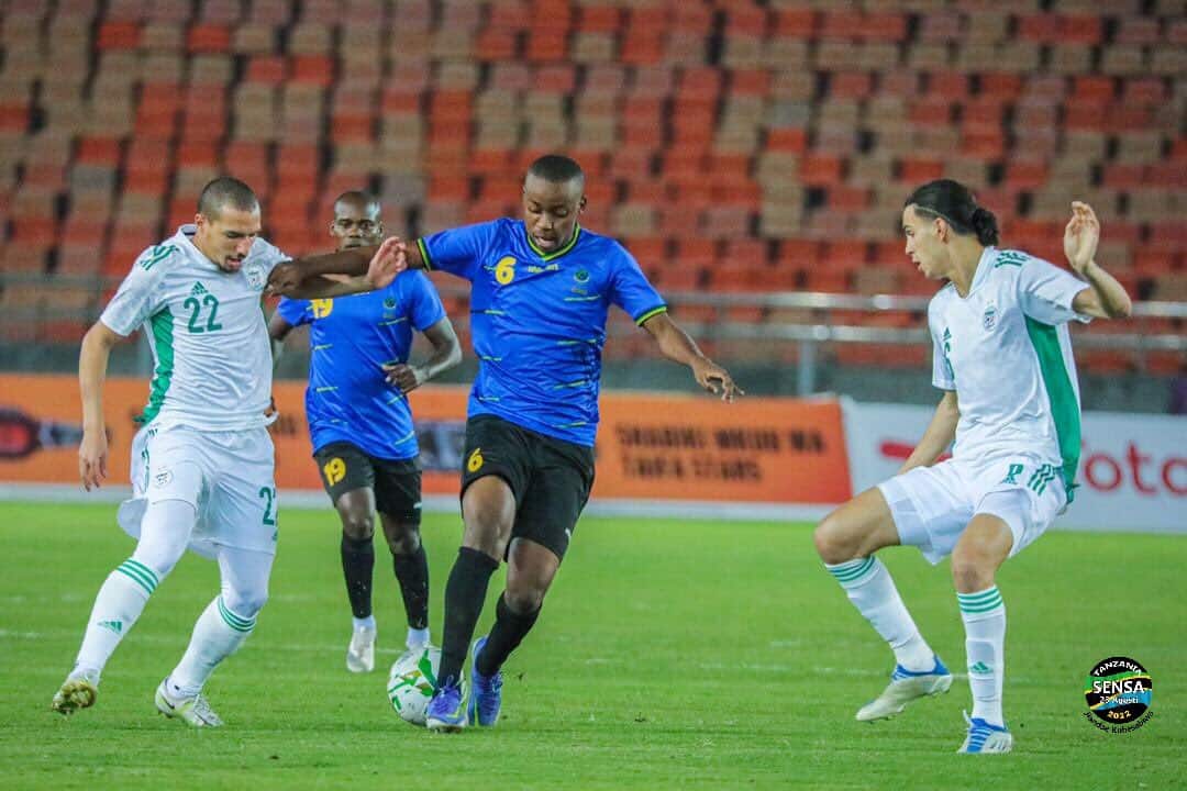 لقطة من مباراة الجزائر وتنزانيا(أرشيف)