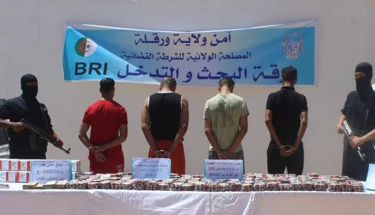 حجز أكثر من  23400  كبسولة من المؤثرات العقلية ورقلة