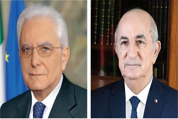 الرئيسان الجزائري والإيطالي