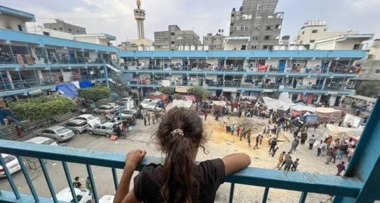 فلسطين-سكان قطاع غزة-نزوح