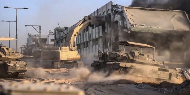 الخارجية الفلسطينية تدين اقتحام الاحتلال مجمع الشفاء وتطالب بتدخل دولي