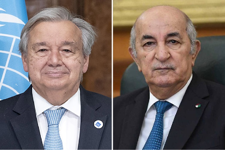 رئيس الجمهورية والأمين العام الأممي