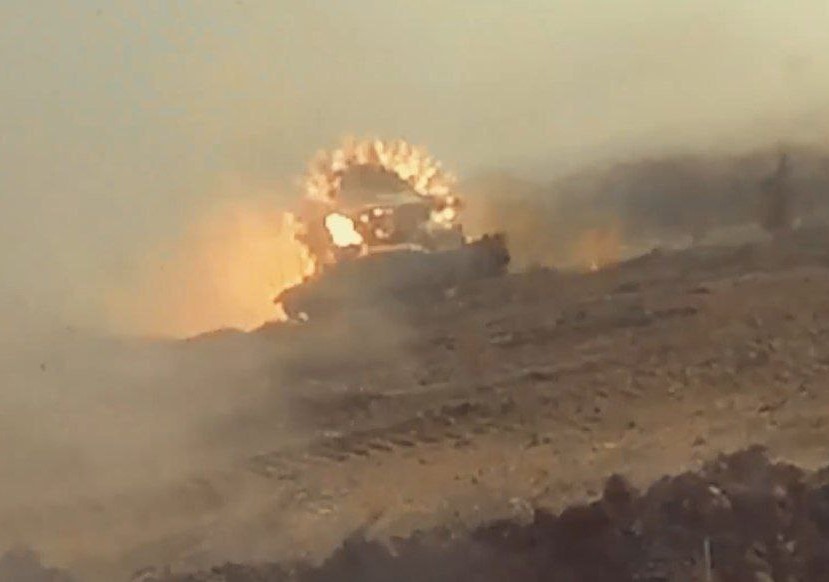 تدمير دبابة اسرائليلية