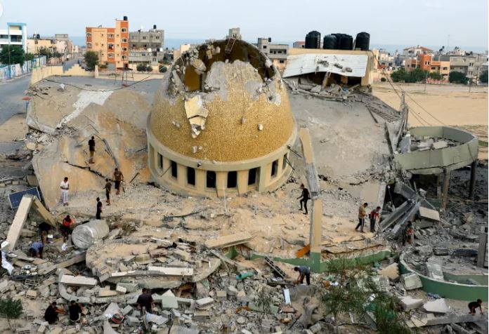 تدمير مساجد في غزة