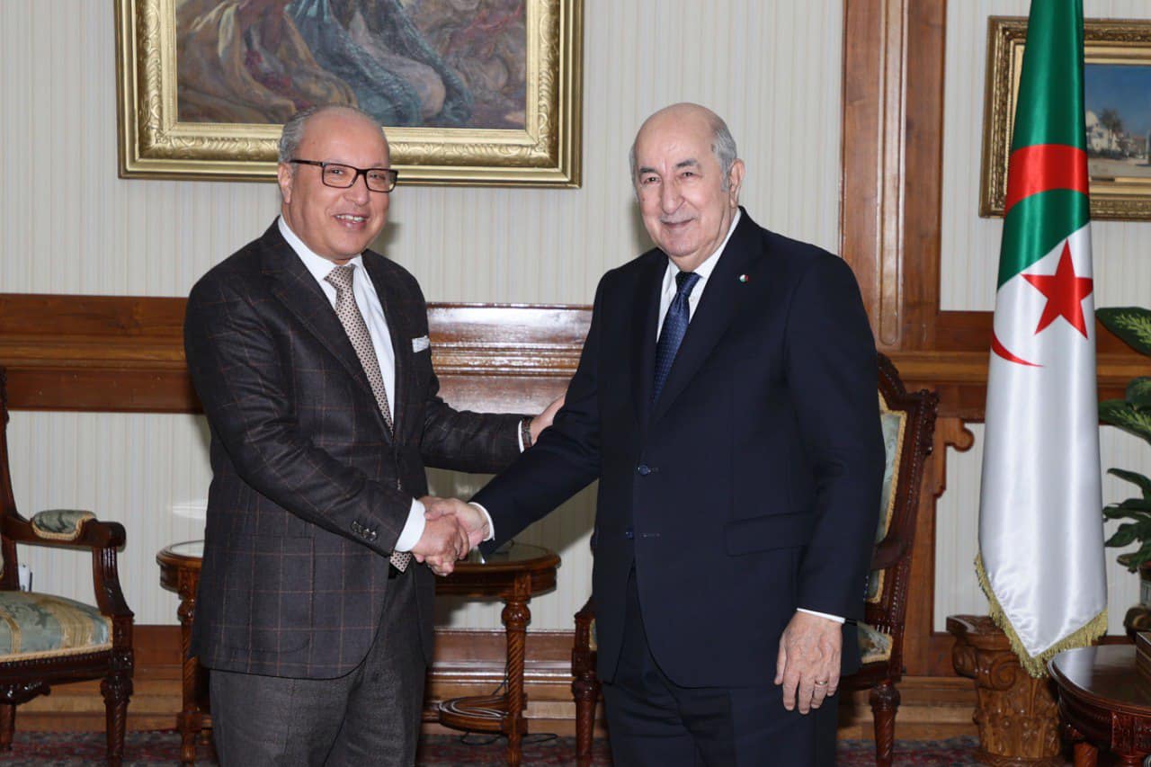 رئيس الجمهورية  يستقبل الأمين العام لحزب التجمع الوطني الديموقراطي السيد مصطفى ياحي بطلب من هذا الأخير