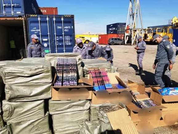 حجز مفرقعات بمستغانم