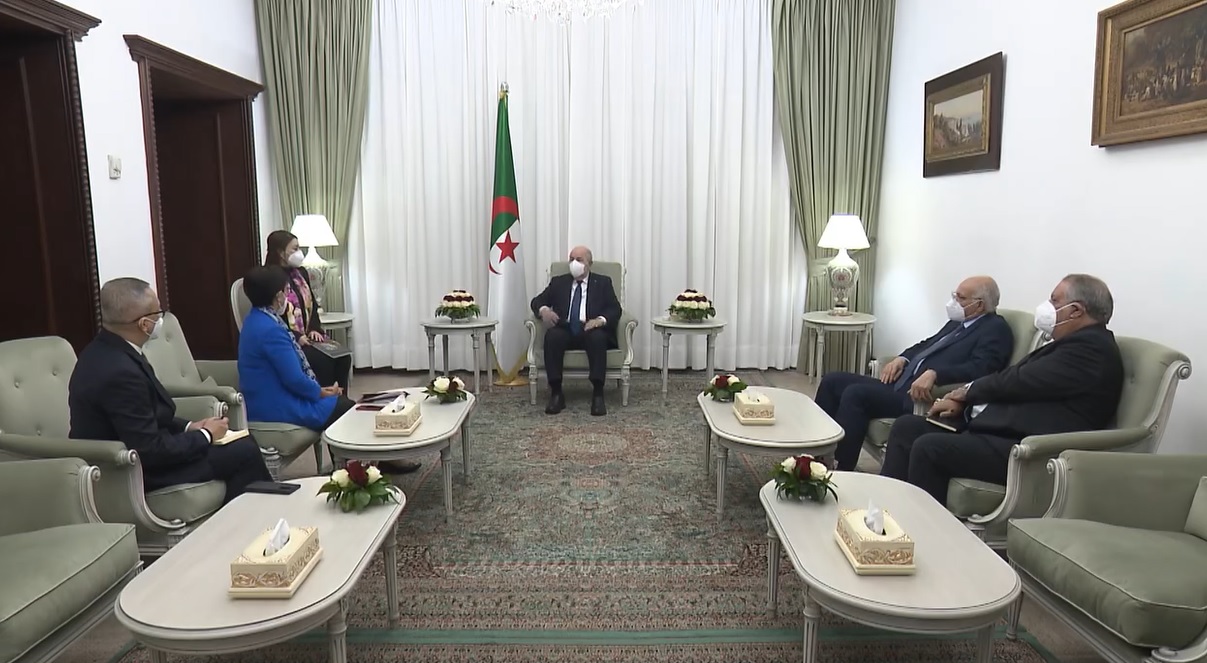 رئيس الجمهورية يستقبل وزيرة الشؤون الخارجية لجمهورية إندونيسيا رئيس الجمهورية يستقبل وزيرة الشؤون الخارجية لجمهورية إندونيسيا