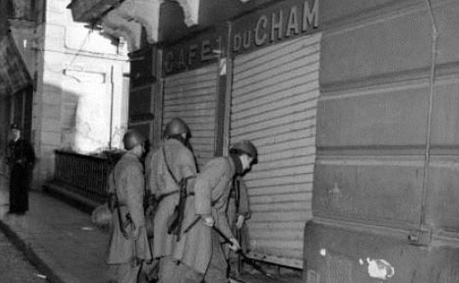 Photo de la grève des 8 jours de 1957