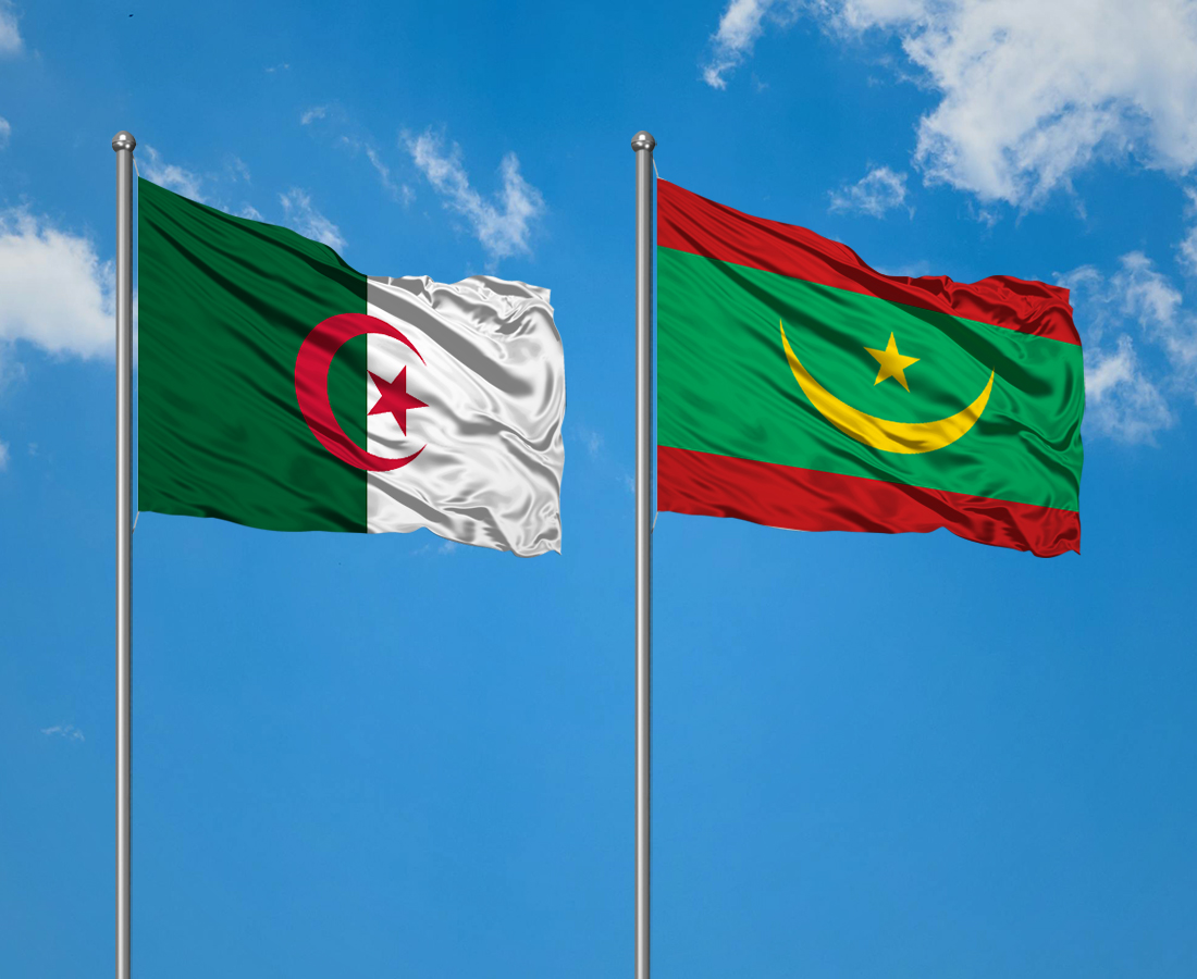 Algérie Mauritanie drapeaux