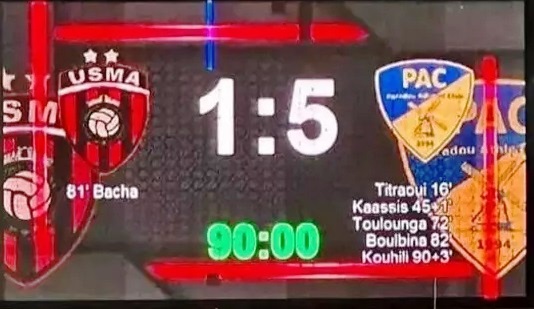  الجولة الـ 16: نادي بارادو يتغلب على اتحاد الجزائر (5-1)