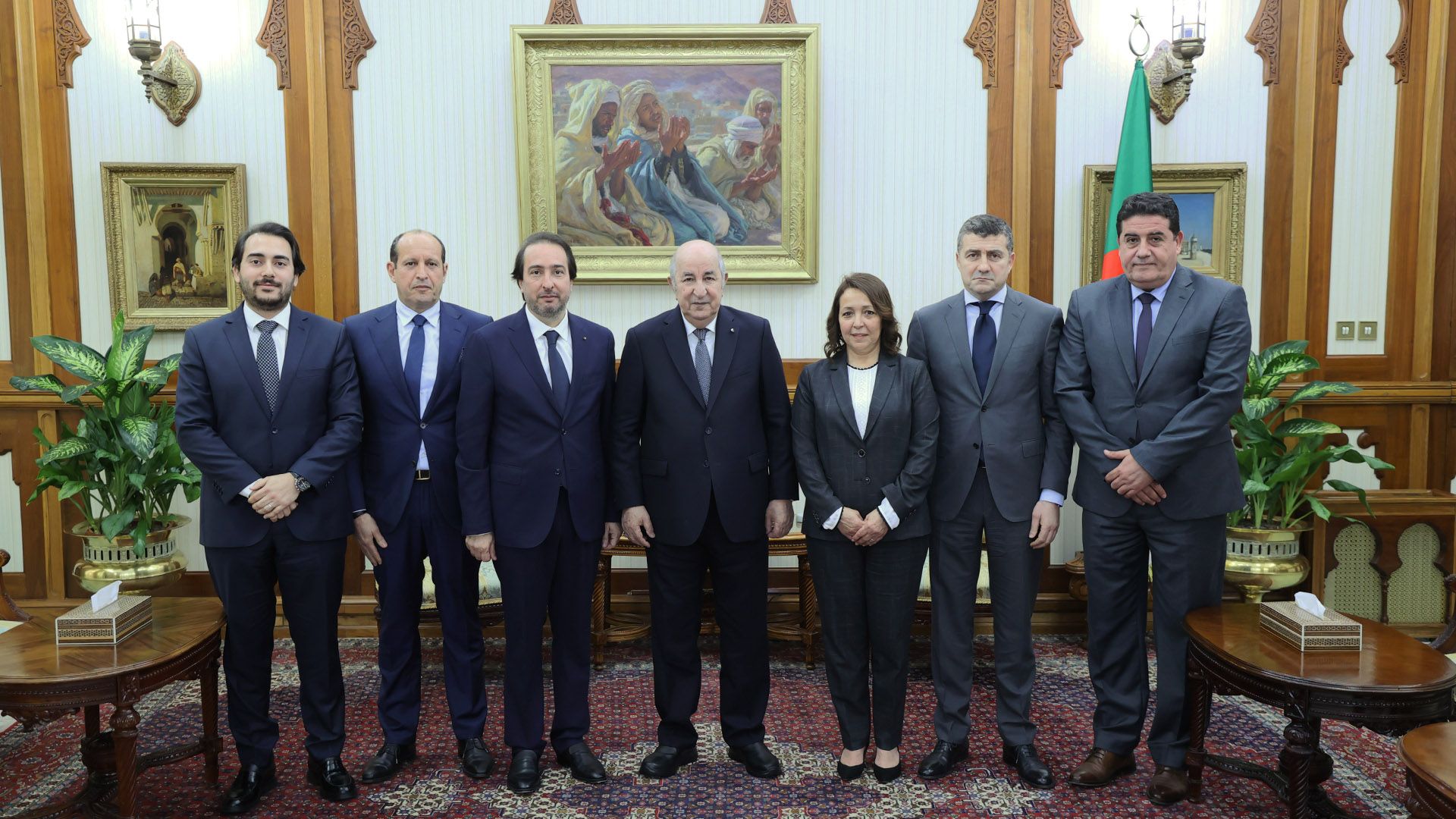 استقبال تبون لكمال مولى