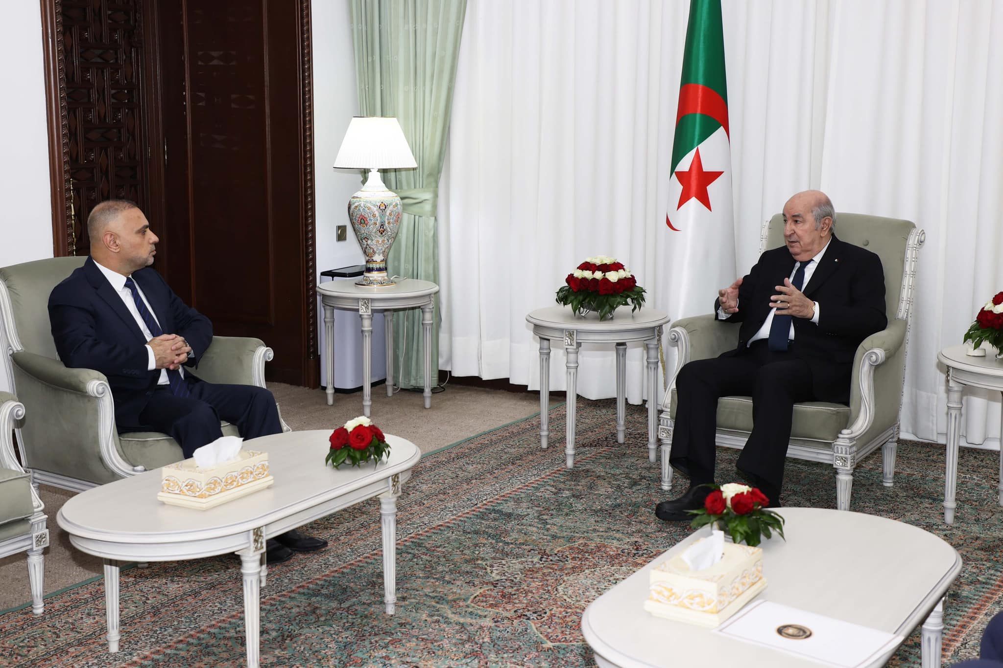 رئيس الجمهورية يستقبل السفير الفلسطيني