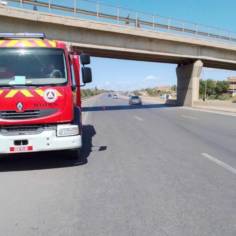 وفاة طفل دهسا بالطريق السيار شرق - غرب