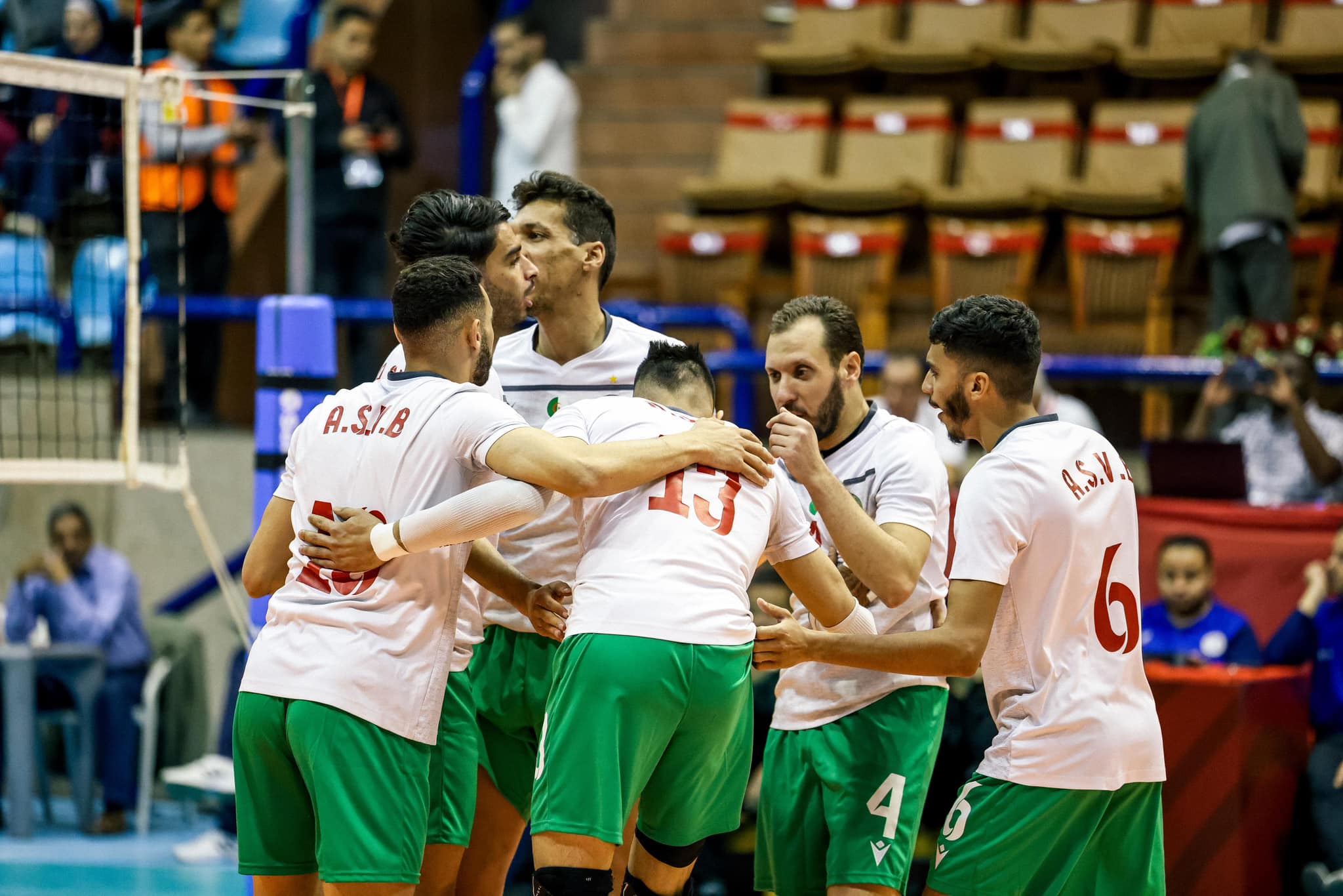 Grande joie des joueurs de l'ASVB après leur victoire