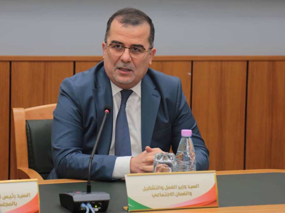 Fayçal Bentaleb, ministre du Travail, de l'Emploi et de la Sécurité sociale