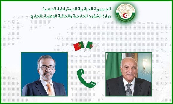 عطاف يجري مكالمة هاتفية مع نظيره البرتغالي