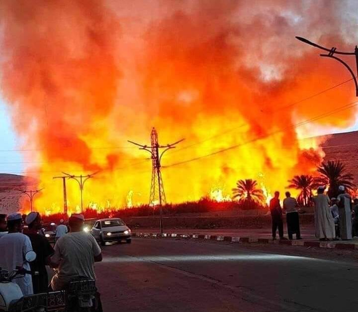 حريق غرداية