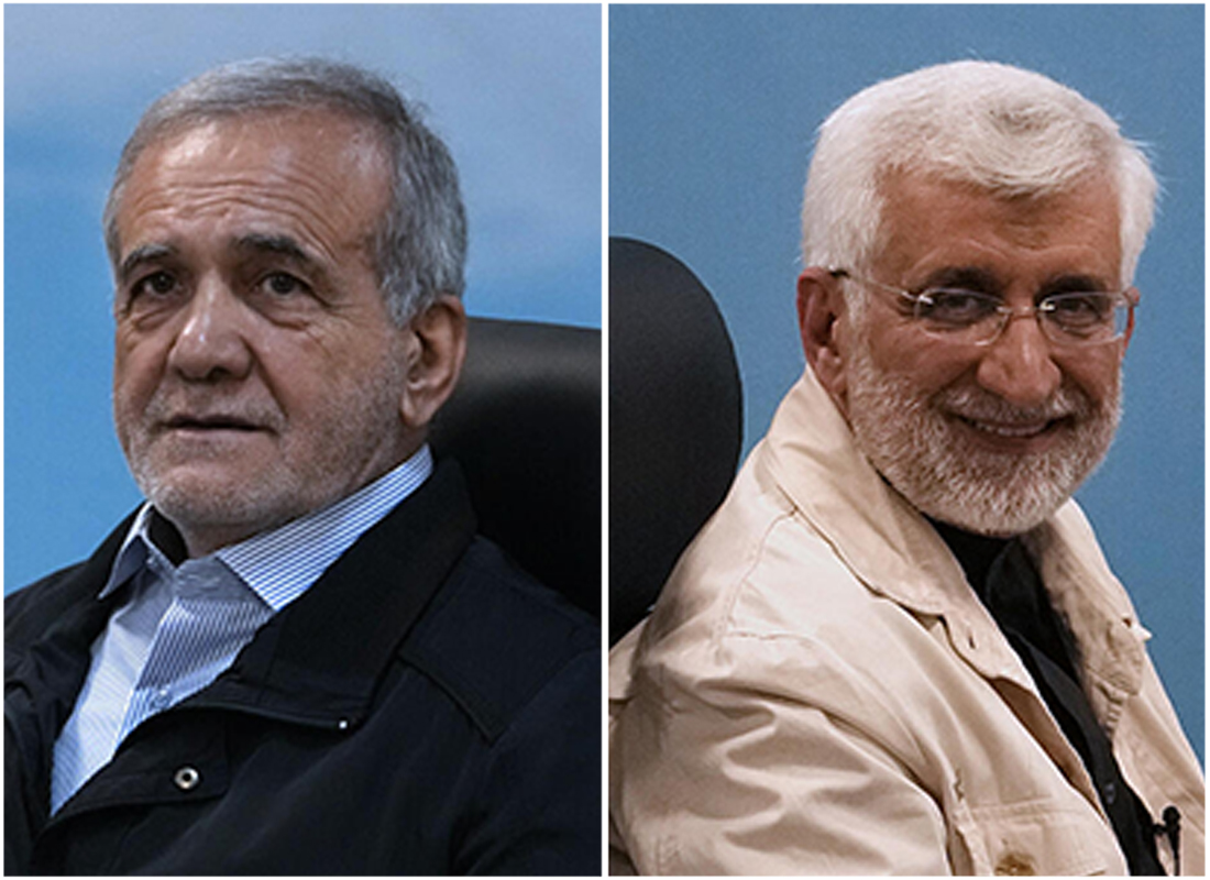 Pezeshkian et Jalili en tête de la présidentielle en Iran