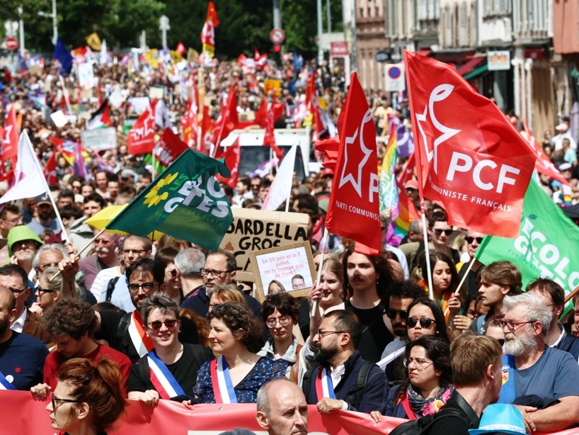 France-manif contre l'etrême doite.16.06.2024