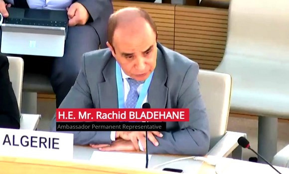 Rachid Bladehane, représentant permanent de l'Algérie auprès de l'Office des Nations unies à Genève