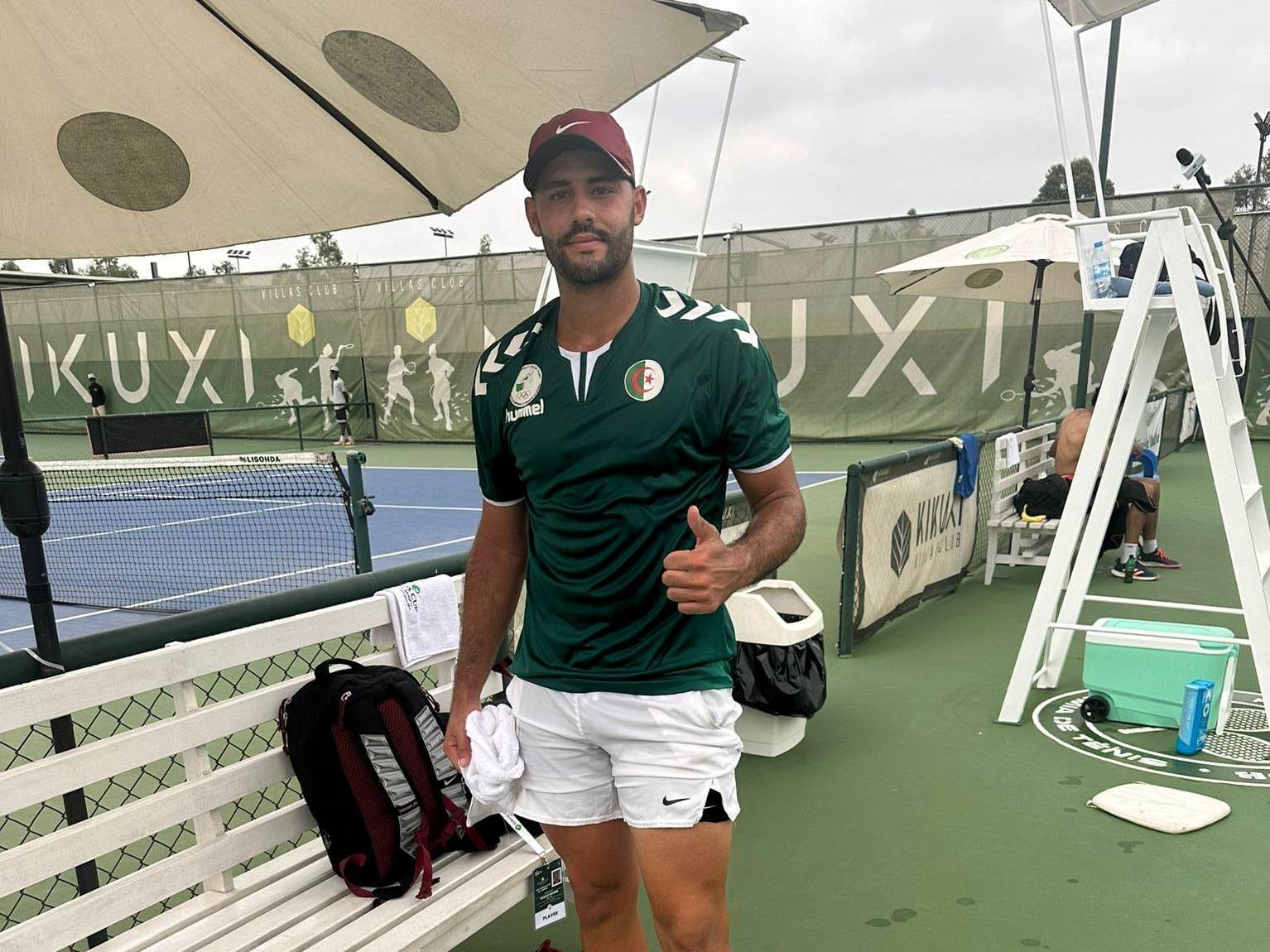 Joie de Youcef Rihane après sa victoire