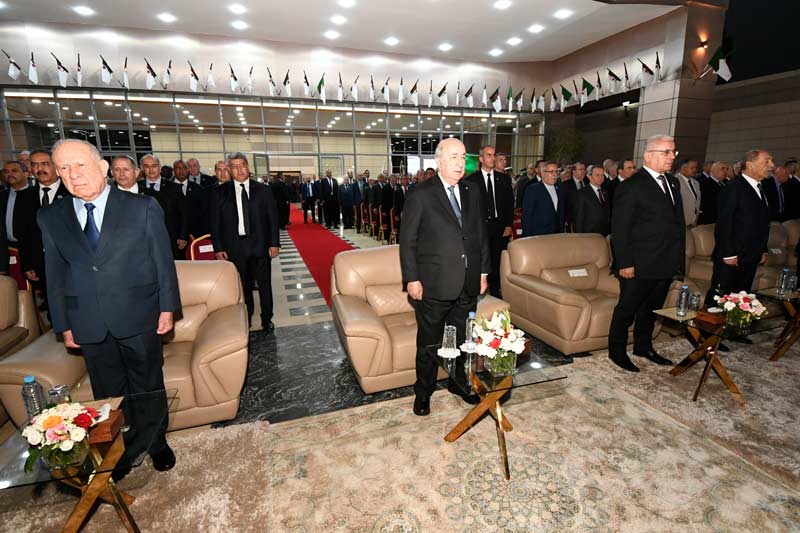 رئيس  الجمهورية يترأس حفل استقبال بالنادي الوطني للجيش بمناسبة إحياء الذكرى  الـ 62 لعيد الاستقلال