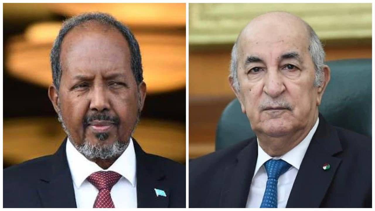 الرئيس الصومالي يهنئ رئيس الجمورية بمناسبة اعادة انتخابه