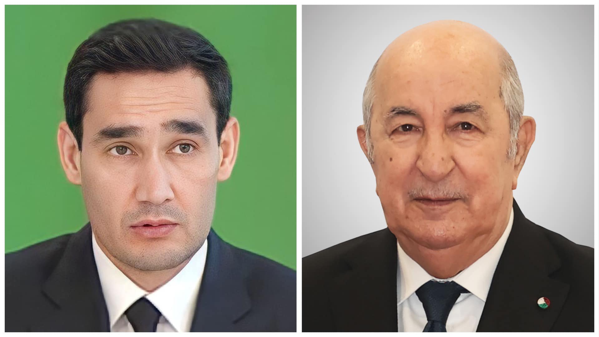 الرئيس تبون ورئيس تركمانستان