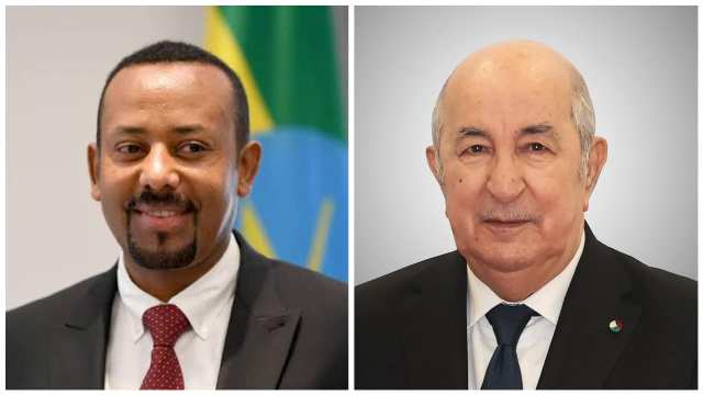 رئيس الجمهورية يتلقى رسالة تهنئة من رئيس وزراء إثيوبيا بمناسبة انتخابه لعهدة ثانية